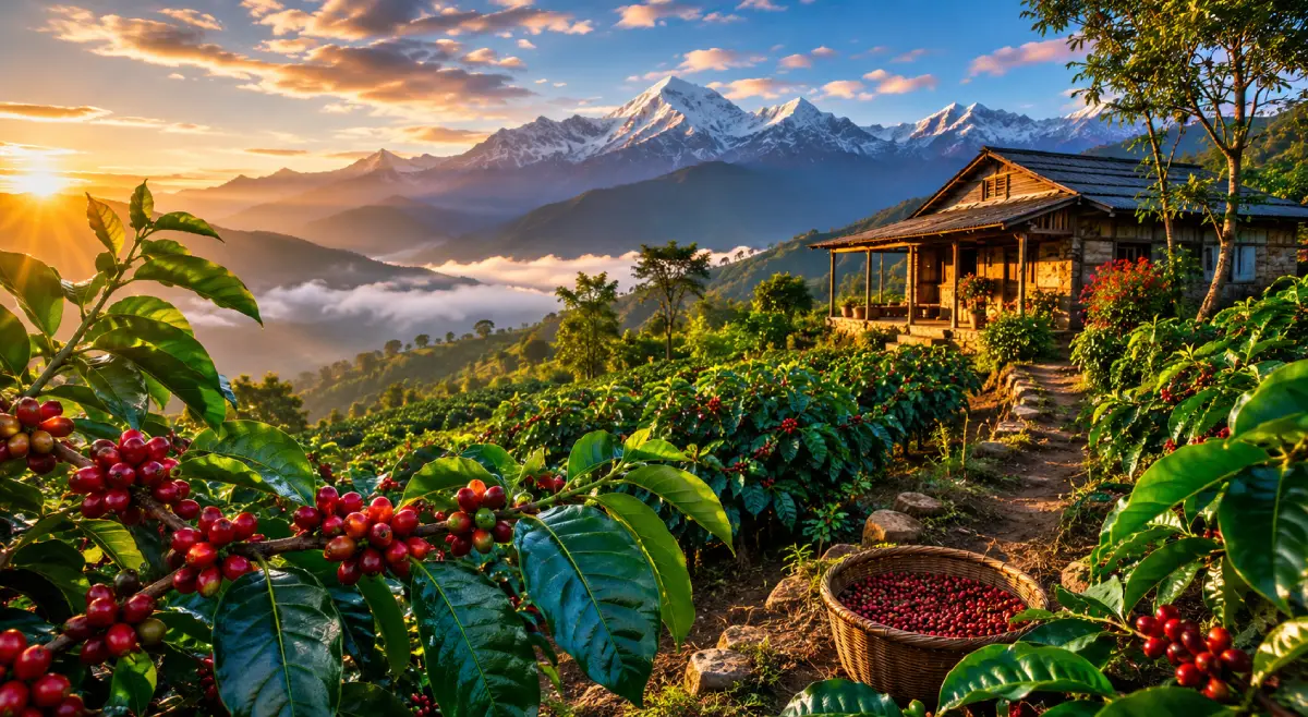 coffee farming in Nepal Village